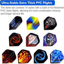 12 Pcs Soft Tip Darts Set 18g with Extra Tips, Flights & Storage Bag