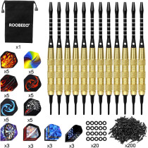 Set Fléchettes Soft Tip 12 pcs 18g avec Accessoires Complets