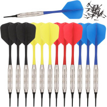 Soft Tip Darts Set 12pc with 50 Extra Tips – Fun for 4 Players