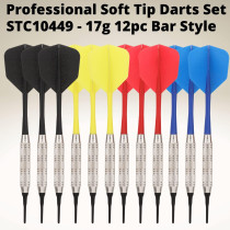 Soft Tip Darts Set 12pc with 50 Extra Tips – Fun for 4 Players