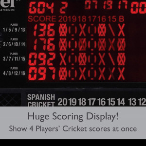 Viper Neptune Electronic Dartboard Cabinet Combo - Pro Size, 55+ Games