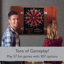 Viper Neptune Electronic Dartboard Cabinet Combo - Pro Size, 55+ Games