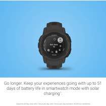 Garmin Instinct 2S Solar 40mm GPS Watch with Solar Charging & Multi-GNSS