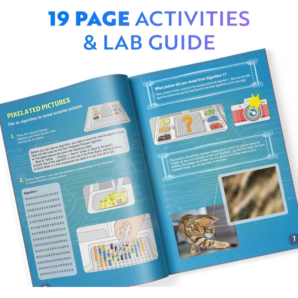 Playz Coding & Computer Science Kit for Kids – Fun Binary, Encryption & More