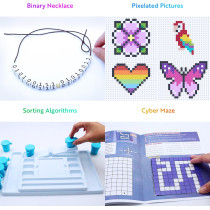 Playz Coding & Computer Science Kit for Kids – Fun Binary, Encryption & More