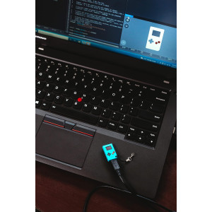 TinyCircuits Thumby Gray: Mini Programmable Game Console Keychain