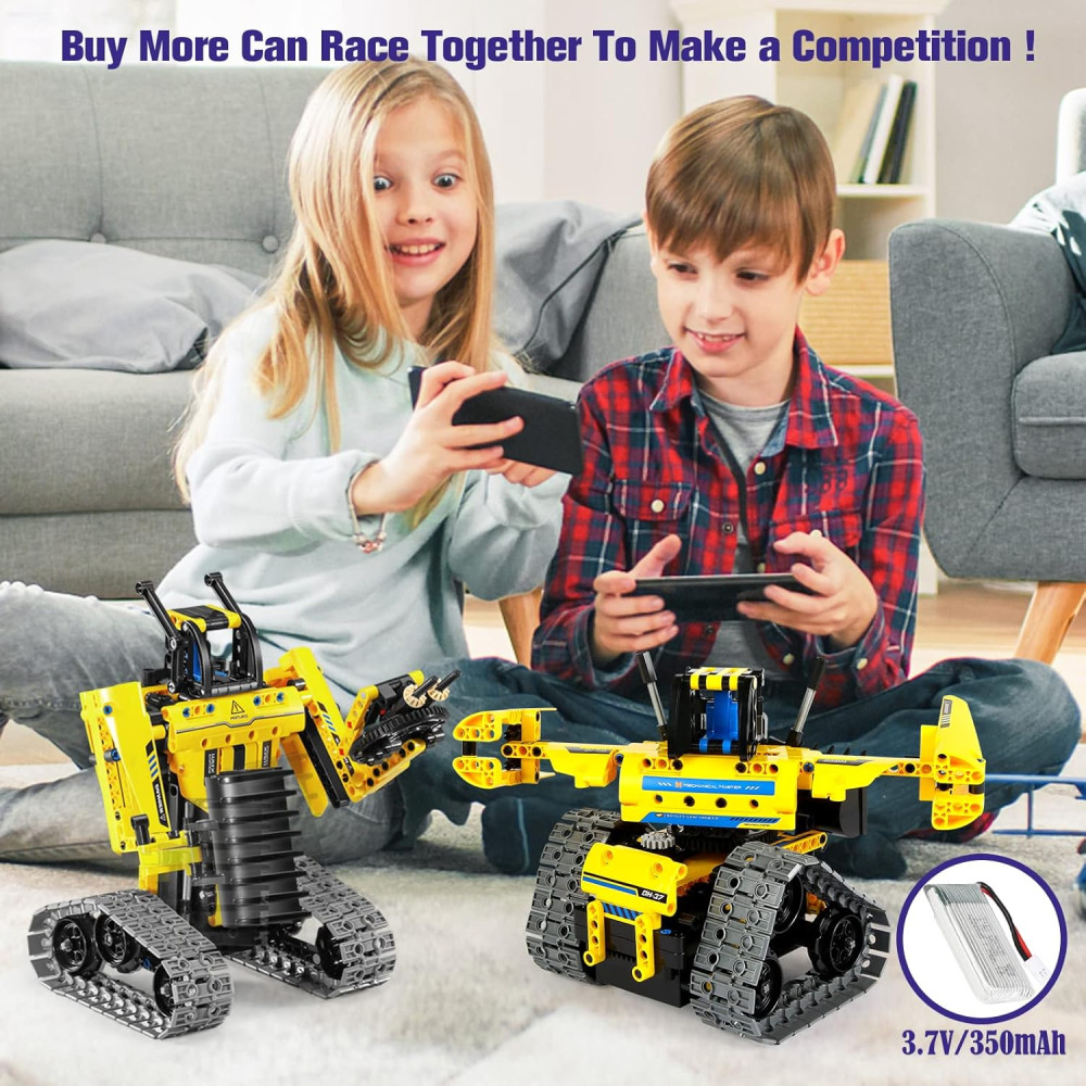 Kit Robotique 5 en 1 STEM, 430 pcs, Télécommande & APP