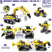 Kit Robotique 5 en 1 STEM, 430 pcs, Télécommande & APP