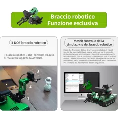 Kit Robot AI Yahboom Raspberry Pi 4B avec Caméra 3D & ROS