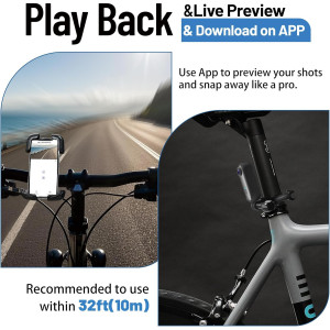 4K Mini Action Camera 128GB Waterproof POV Body Cam with Helmet Mount