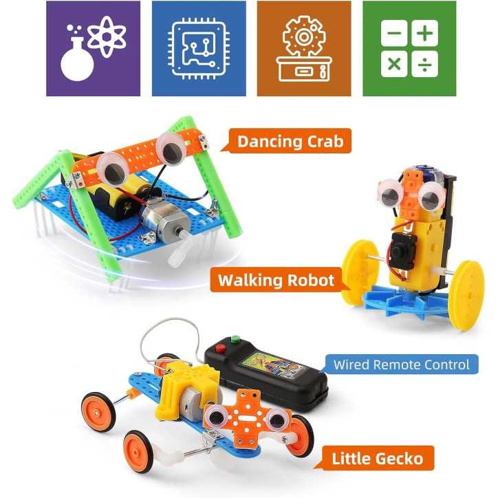 Robotics Science Kit for Kids: Build Your Own Robots & Learn Engineering! Ages 6-12