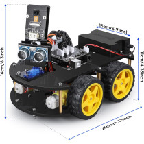 ELEGOO UNO R3 Smart Robot Car Kit V4 for Arduino Robotics Kids STEM Gift