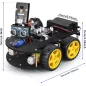 ELEGOO Voiture Robot Intelligente: Kit STEM Programmable et Facile à Assembler, Contrôle Smartphone, 8+