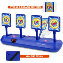 GMAOPHY Electronic Digital Shooting Targets with 2 Foam Dart Blasters, Auto Reset, 4 Targets for Kids Ages 5+
