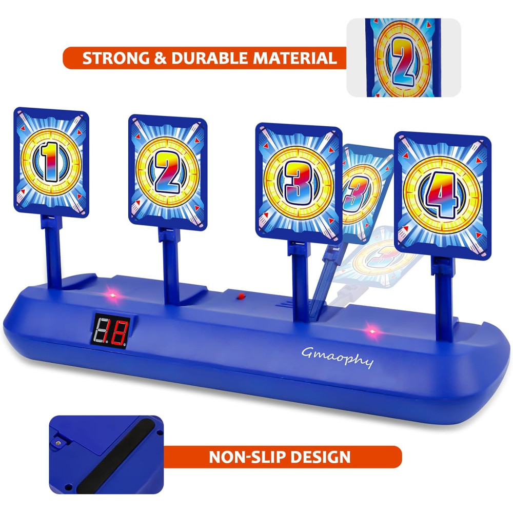 Cibles de Tir Électroniques GMAOPHY avec 2 Pistolets Fléchettes
