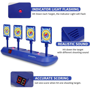 GMAOPHY Digital Shooting Targets with Foam Dart Blaster Toy for Kids