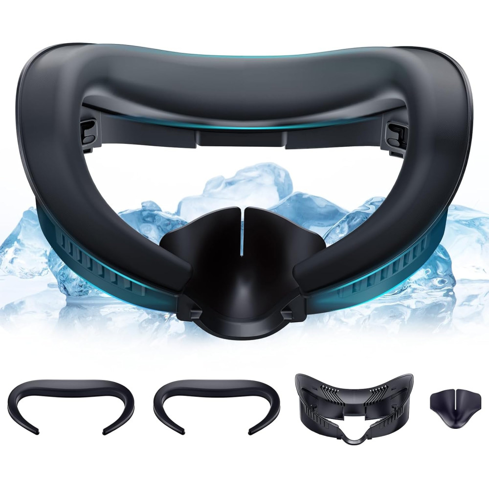 DESTEK Cooling Face Pad for Meta/Oculus Quest 3 with Replacement Cushions