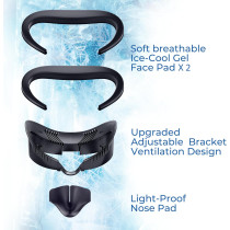 DESTEK Cooling Face Pad for Meta/Oculus Quest 3 with Replacement Cushions
