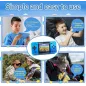 Console de Jeu Portable Rétro pour Enfants: 220 Jeux, Écran LCD, Batterie Rechargeable - Bleu