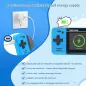 Console de Jeu Portable Rétro pour Enfants: 220 Jeux, Écran LCD, Batterie Rechargeable - Bleu