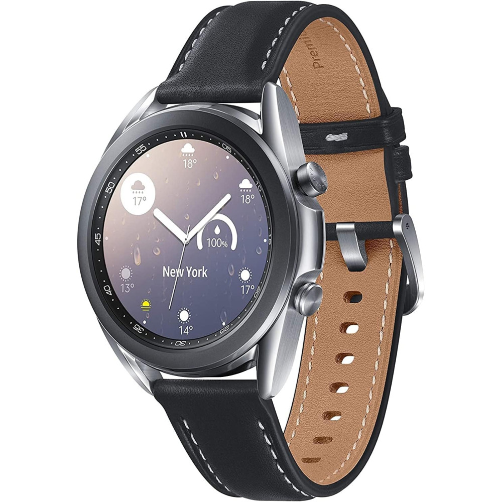 SAMSUNG Galaxy Watch 3 41mm GPS Bluetooth Mystic Silver - Health & Fitness