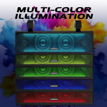 17 UTV Bluetooth Sound Bar with RGB, IP65 Waterproof, 4 Speakers