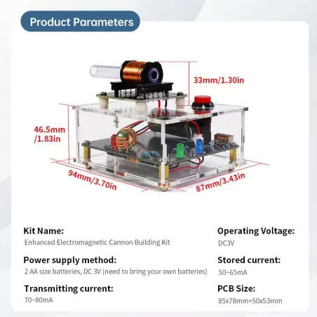Kit DIY Mini Transmetteur Électromagnétique: Apprenez lÉlectronique en Vous Amusant !