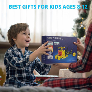 AESGOGO Solar Robot STEM Kits for Kids 8-16 | Science Birthday Gifts