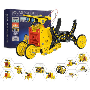 AESGOGO Solar Robot STEM Kits for Kids 8-16 | Science Birthday Gifts