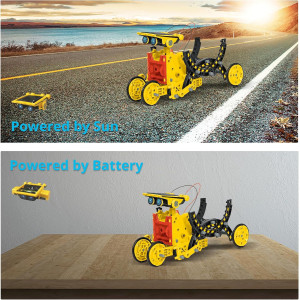 AESGOGO Solar Robot STEM Kits for Kids 8-16 | Science Birthday Gifts