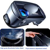 VR Headset for iPhone & Android | 3D VR Glasses with Controller, Adjustable