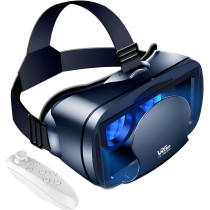 VR Headset for iPhone & Android | 3D VR Glasses with Controller, Adjustable