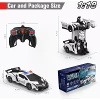 Voiture RC Transformable BLUEJAY 1:18 360° pour Enfants