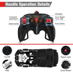 BLUEJAY Transform RC Car for Boys 3-12 | 2.4GHz 1:18 Robot Toy