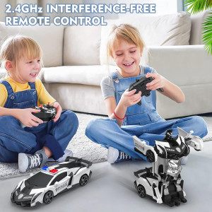 Voiture RC Transformable BLUEJAY 1:18 360° pour Enfants