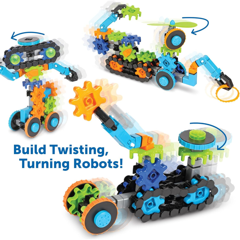 Gears! Gears! Gears! Robot Building Set - 116 Pieces STEM Toy for Kids
