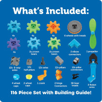 Gears! Gears! Gears! Robot Building Set - 116 Pieces STEM Toy for Kids