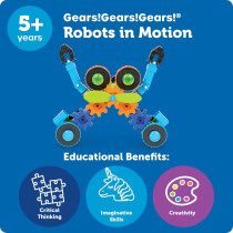 Gears! Gears! Gears! Robot Building Set - 116 Pieces STEM Toy for Kids