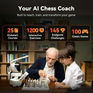 SenseRobot AI Chess Robot – 25 AI Levels, Voice Coach & Lichess Sync