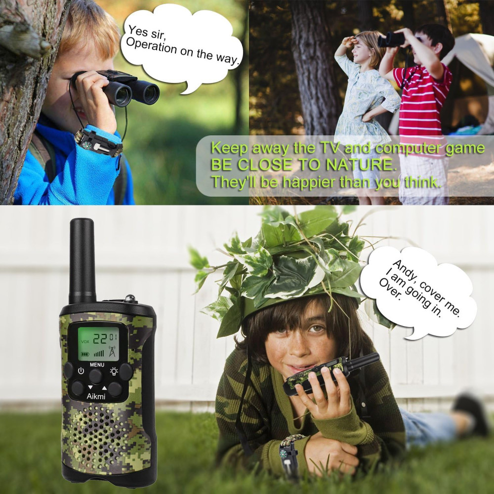 Walkie Talkies for Kids 22 Channel 3-Mile Range Durable Toy Gift