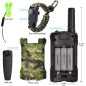 Talkie-Walkie Enfant Aikmi : Aventure et Sécurité (5km, 22 Canaux) + Bracelets de Survie - Cadeau Idéal 4-12 Ans
