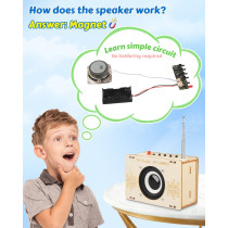 Poraxy STEM Science Kits for Kids 8-16 - Build FM Radio & Circuits DIY