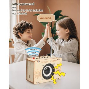 Poraxy STEM Science Kits for Kids 8-16 - Build FM Radio & Circuits DIY