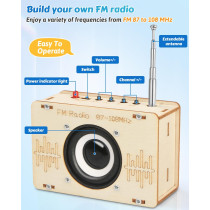 Poraxy STEM Science Kits for Kids 8-16 - Build FM Radio & Circuits DIY