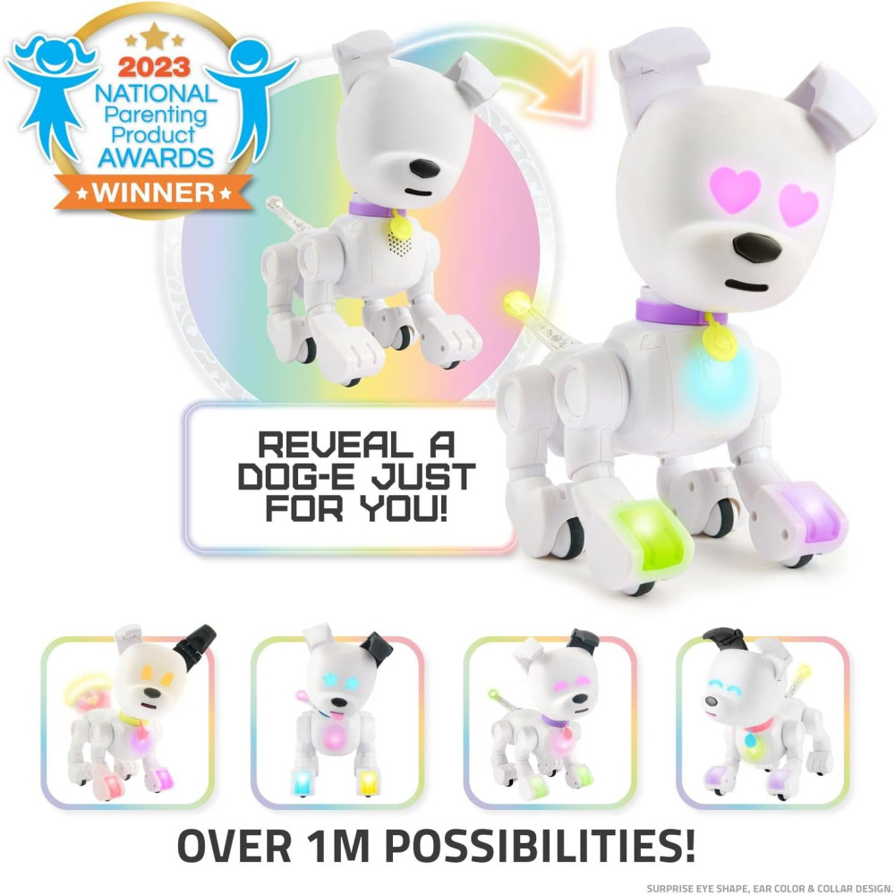 Dog-E Interactive Robot Dog with LED Lights, 200+ Sounds & App
