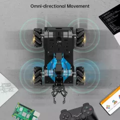 Bras Robotique IA ROS Raspberry Pi 5: Vision, 4WD Mecanum & Open Source - Lavenir de la robotique!