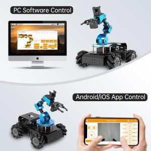 ROS Robotic Arm Kit with Raspberry Pi 5 8GB, AI Vision & 6DOF Control