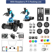 ROS Robotic Arm Kit with Raspberry Pi 5 8GB, AI Vision & 6DOF Control