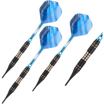 Soft Tip Darts Set 18/20g - Brass Barrel, Aluminum Shafts & Extras