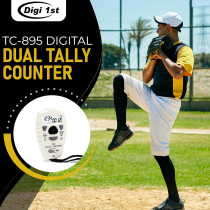 TC-895 Digital Dual Tally Counter – Electronic Up/Down Handheld Clicker